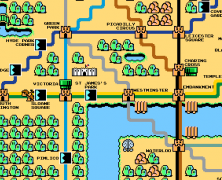 Computer Game Sprite Map of Zone 1