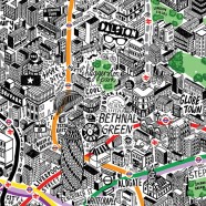 Jenni Sparks: Hand-Drawn Map of London