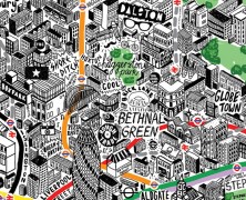 Jenni Sparks: Hand-Drawn Map of London