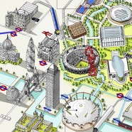 Olympic Venues as an Infographic Map