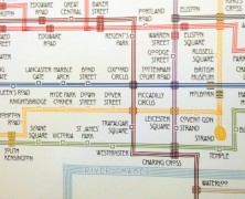 A Tube Map Inspired by Charles Rennie Mackintosh