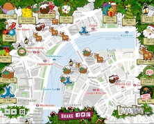 London Christmas Map