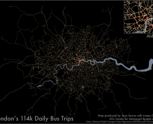 Mapped: Every Bus Trip in London