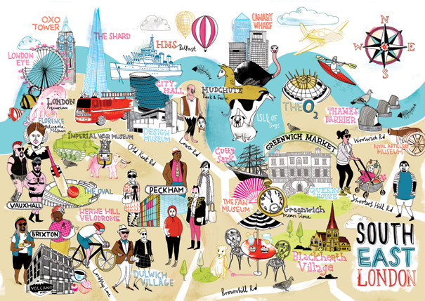 Map-of-SE-London_Tilly_Running-For-Crayons