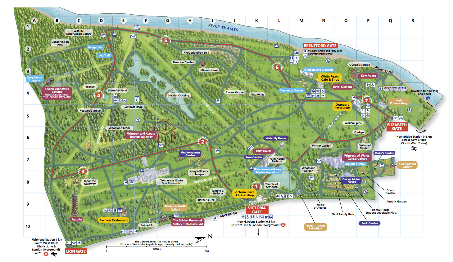 Kew Gardens Lights Map At Zane Bussell Blog