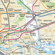 London Connections A Geographic Tube Map Mapping London