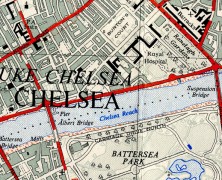 Classic Ordnance-Survey 1:25000 Map of London