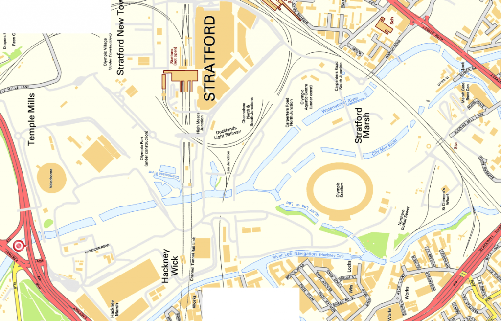 The Olympic Park – New Names, New Map – Mapping London