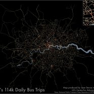 Mapped: Every Bus Trip in London