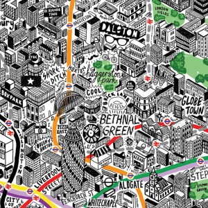 Jenni Sparks: Hand-Drawn Map of London – Mapping London