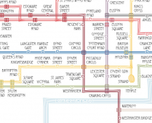 A Tube Map Inspired by Charles Rennie Mackintosh