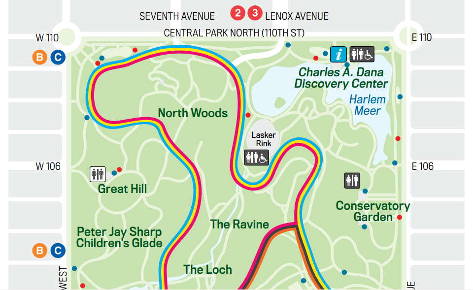 The Central Park Running Map