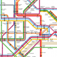 A Vignelli-Style Tube Map