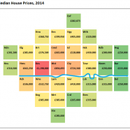 House Prices – A Borough Cartogram
