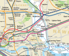 London Connections: A Geographic Tube Map