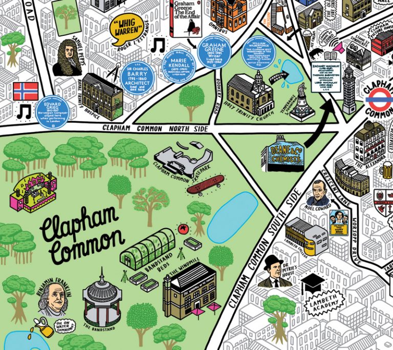 Clapham Culture Map | Mapping London