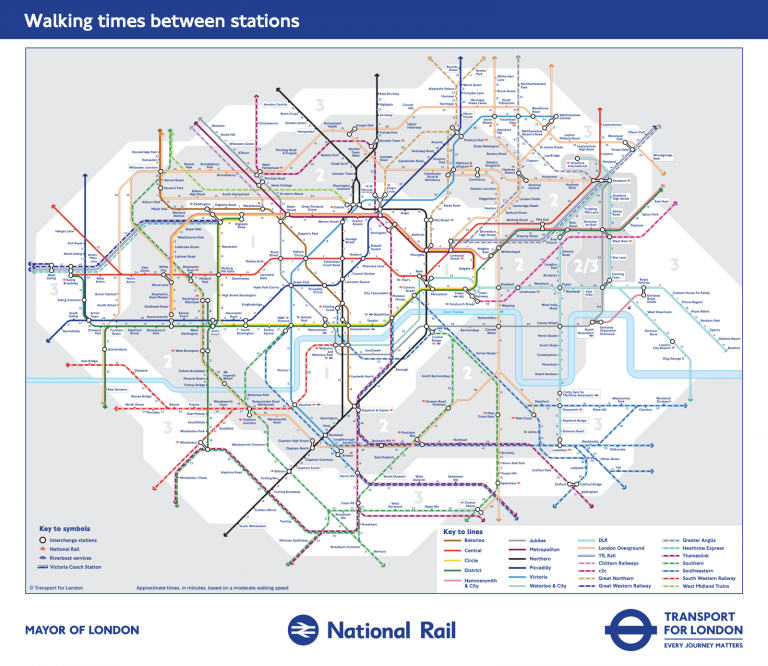 Walking Tube Map – Extended | Mapping London