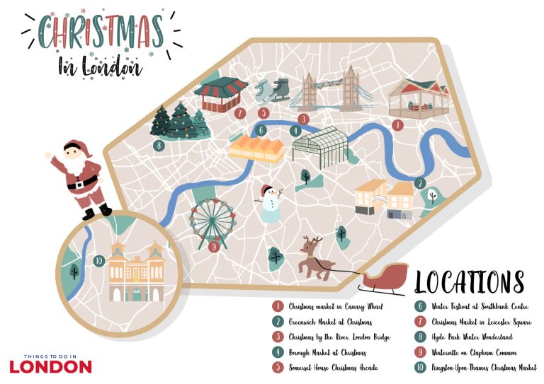 Christmas Markets Mapping London